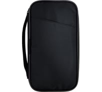 Органайзер для документов Lamark Travel 12,5х24х2,8 см, цвет черный, красная подкладка DH0070-BK