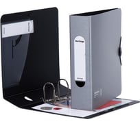 Папка-регистратор BERLINGO Steel&Style 80 мм, пластик полифом, на резинке, с внутренним карманом PPf_98102