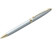 Шариковая ручка BERLINGO Silver Luxe синяя, 0.7 мм, корпус серебро, поворотный, индивидуальная упаковка CPs_70410