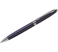 Шариковая ручка BERLINGO Silver Classic синяя, 0.7 мм, синий корпус, поворотный, индивидуальная упаковка CPs_70442