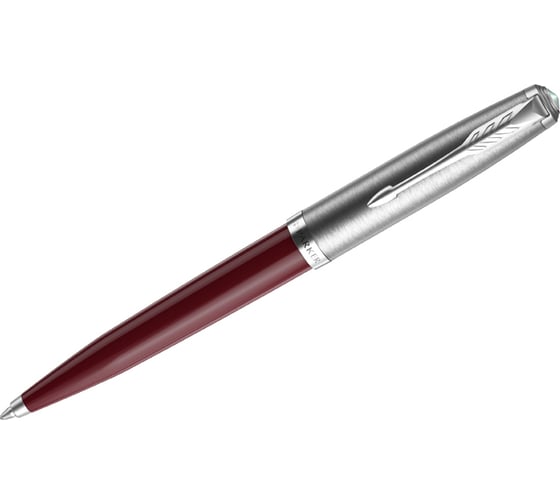 Шариковая ручка Parker 51 Burgundy CT черная, 1.0 мм, поворотный, подарочная упаковка 2123498 1