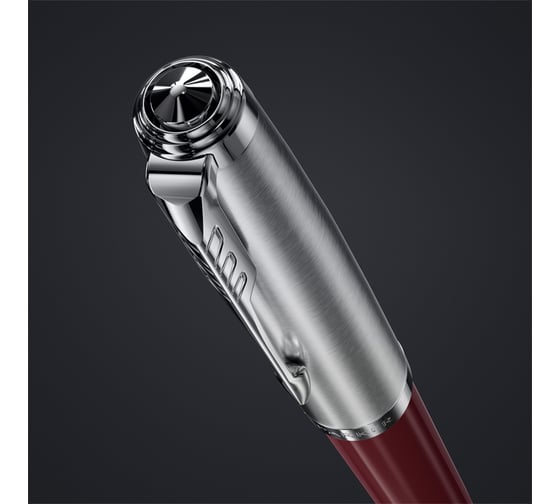 Шариковая ручка Parker 51 Burgundy CT черная, 1.0 мм, поворотный, подарочная упаковка 2123498
