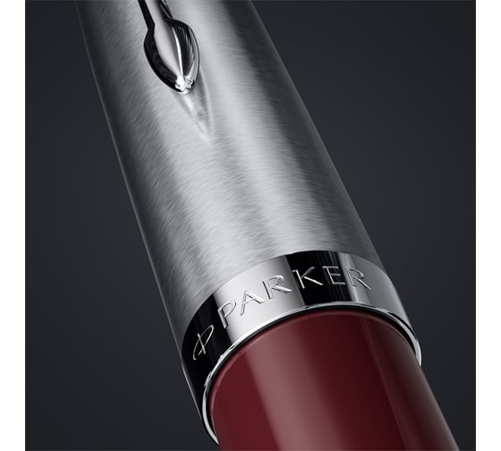 Шариковая ручка Parker 51 Burgundy CT черная, 1.0 мм, поворотный, подарочная упаковка 2123498