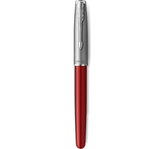 Ручка-роллер Parker Sonnet Sand Blasted Metal&Red Lacquer черная, 0.8 мм, подарочная упаковка 2146770