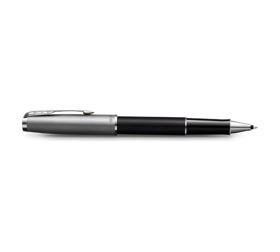 Ручка-роллер Parker Sonnet Sand Blasted Metal&Black Lacquer черная, 0.8 мм, подарочная упаковка 2146866