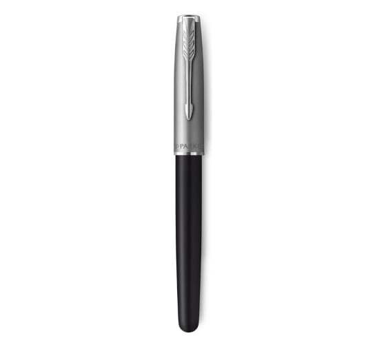 Ручка-роллер Parker Sonnet Sand Blasted Metal&Black Lacquer черная, 0.8 мм, подарочная упаковка 2146866
