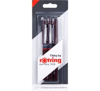 Набор капиллярных ручек Rotring Tikky Graphic черные, 3 шт, 0.1/0.3/0.5 мм 1904780