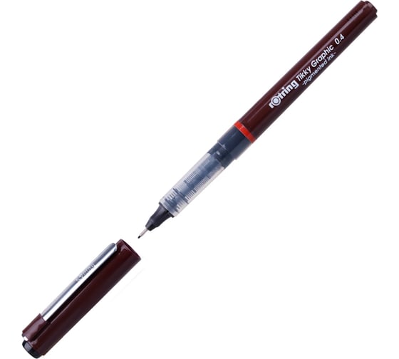 Капиллярная ручка Rotring Tikky Graphic черная, 0.4 мм 1904754