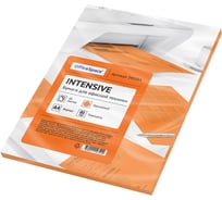 Цветная бумага OfficeSpace intensive А4, 80 г/м2, 50 листов, оранжевый 245184