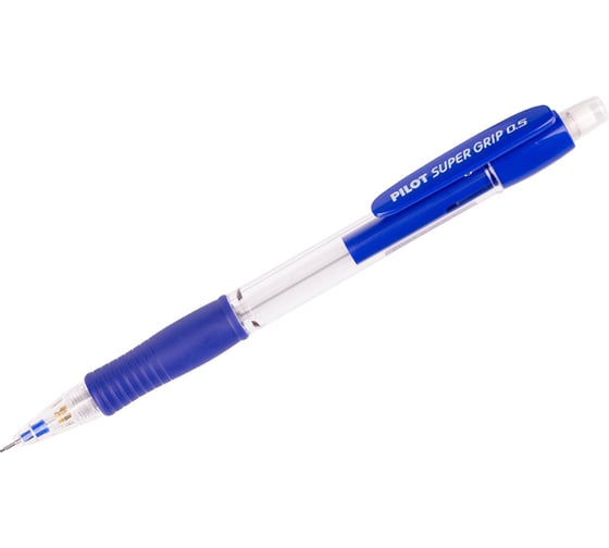 Механический карандаш Pilot Super Grip 0,5 мм, с ластиком, синий корпус H-185-L 1