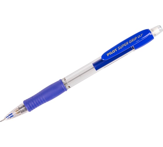 Механический карандаш Pilot Super Grip 0,7 мм, с ластиком, синий корпус H-187-L