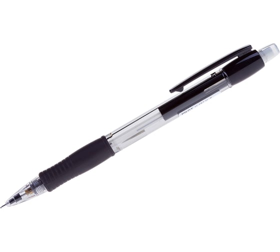 Механический карандаш Pilot Super Grip 0,7 мм, с ластиком, черный корпус H-187-B