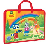 Папка для девочек Мульти-Пульти с ручками А4, пластик, 40 мм ПТ_32432