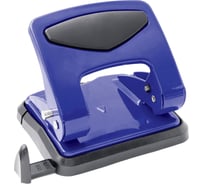 Металлический дырокол OfficeSpace 35 листов, синий, с линейкой 266968