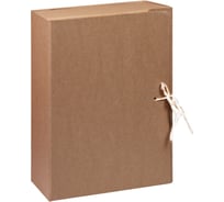 Архивный короб OfficeSpace с завязками разборный, без покрытия, 100 мм, клапан МГК, до 900 листов 312547