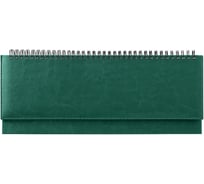 Недатированный планинг OfficeSpace Nebraska 330х130 мм, 56 листов, кожзам, зеленый Pn56_25233