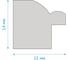Пластиковая рамка OfficeSpace № 9 10х15 см, белый/золото 247114 4