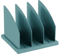 Сборная подставка для журналов и бумаг Стамм 3 отделения, зеленая NY ПБ17