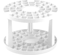 Пластиковая подставка для кистей Стамм белая ПК101