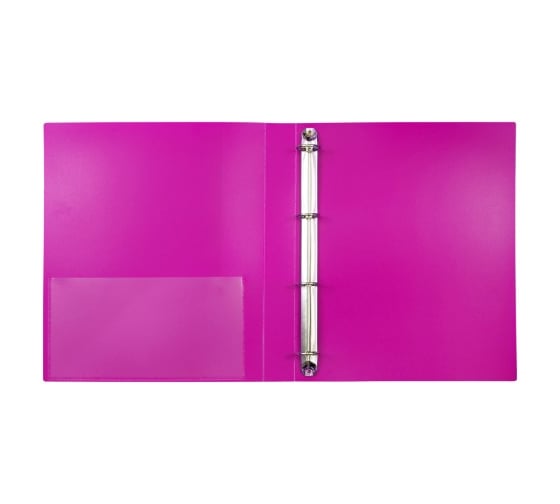 Папка на 4 кольцах BERLINGO Color Zone 35 мм, 600 мкм, розовая ABp_43613