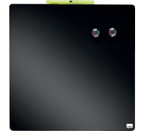 Лаковая магнитно-маркерная доска Nobo черная, 360x360 мм 1903774
