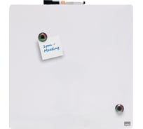 Лаковая магнитно-маркерная доска Nobo белая, 360x360 мм 1903802