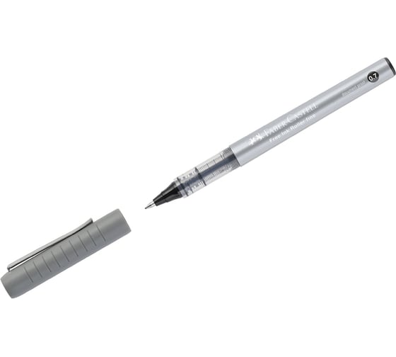 Ручка-роллер Faber-Castell Free Ink черная, 0.7 мм, одноразовая 348199
