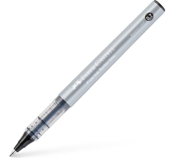 Ручка-роллер Faber-Castell Free Ink черная, 0.7 мм, одноразовая 348199