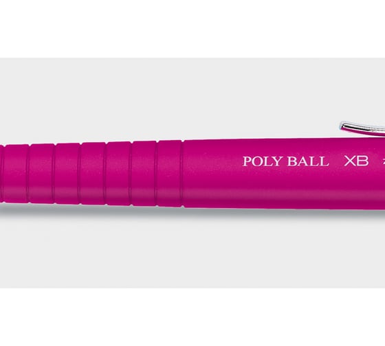 Шариковая автоматическая ручка Faber-Castell Poly Ball XB синяя, 1.4 мм, софт тач, трехгранный 241128