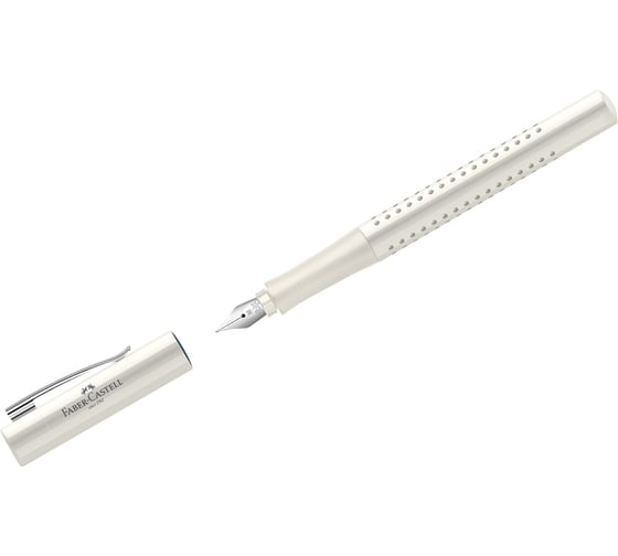 Перьевая ручка Faber-Castell Grip 2010 синяя, 0.75 мм, трехгранный, корпус кокосовое молоко 140820 1