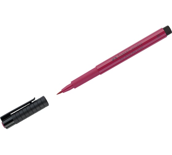 Капиллярная ручка Faber-Castell Pitt Artist Pen Brush цвет 127 розовый кармин, кистевая 167427 1