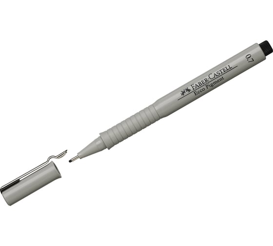 Капиллярная ручка Faber-Castell Ecco Pigment черная, 0.7 мм 166799 1
