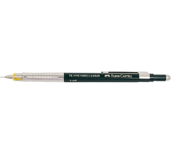 Механический карандаш Faber-Castell TK-Fine Vario L HB, 0.35 мм, с ластиком 135300