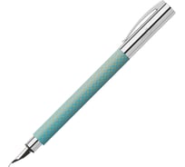 Перьевая ручка Faber-Castell Ambition OpArt 2020 Medium синяя, небесно-голубой 147000