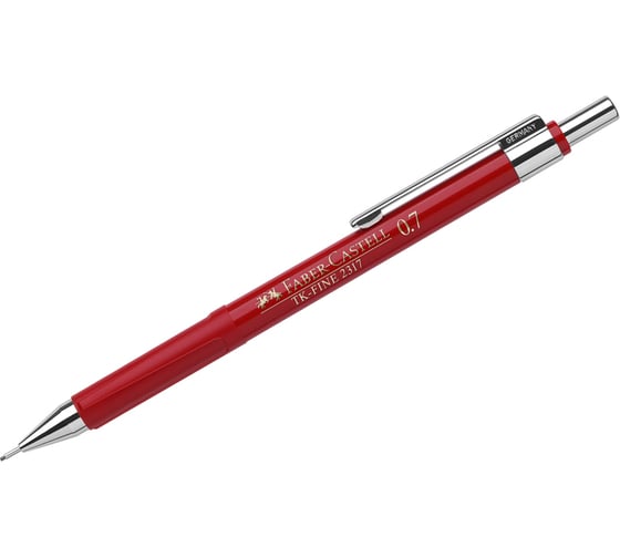 Механический карандаш Faber-Castell TK-Fine 2317 HB, 0.7 мм, красный корпус 231721