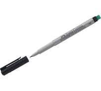 Маркер неперманентный Faber-Castell для глянцевых поверхностей "Multimark non permanent" S, черный, игольчатый, 0,4мм, с ластиком, 10 шт. 152499