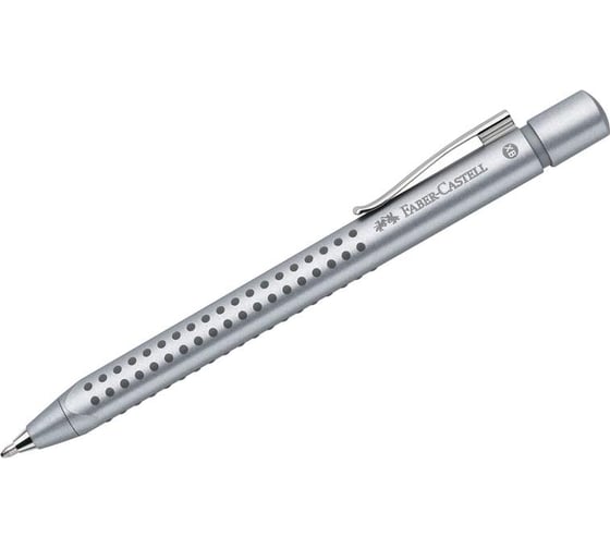 Шариковая автоматическая ручка Faber-Castell Grip 2011 синяя, 1.2 мм, трехгранный, корпус ассорти 144142