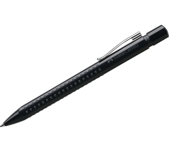 Шариковая автоматическая ручка Faber-Castell Grip 2010 синяя, 1 мм, трехгранный, черная 243999 1