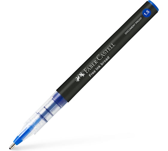 Ручка-роллер Faber-Castell Free Ink синяя, 1.5 мм, одноразовая 348351