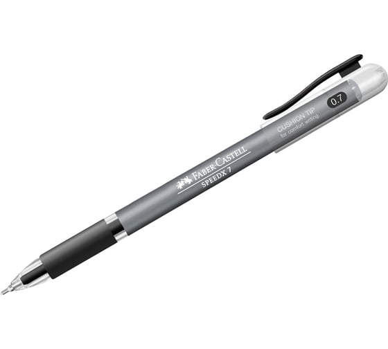 Шариковая ручка Faber-Castell Speedx черная, 0.7 мм, грип 546299