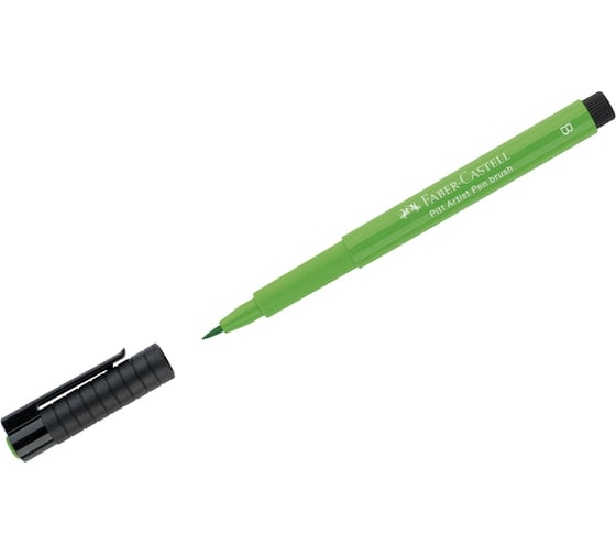 Капиллярная ручка Faber-Castell Pitt Artist Pen Brush цвет 112 зеленая листва, кистевая 167412