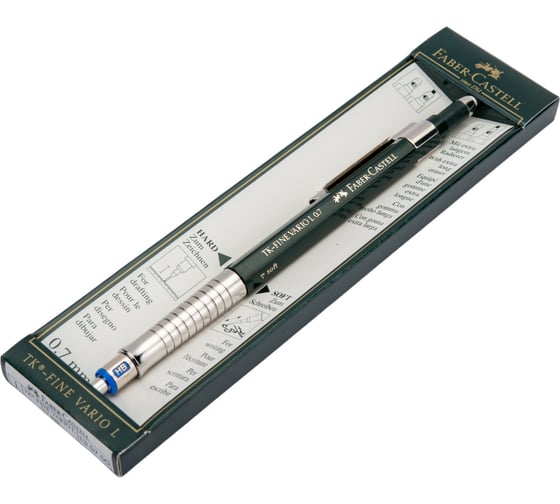 Механический карандаш Faber-Castell TK-Fine Vario L HB, 0.7 мм, с ластиком 135700