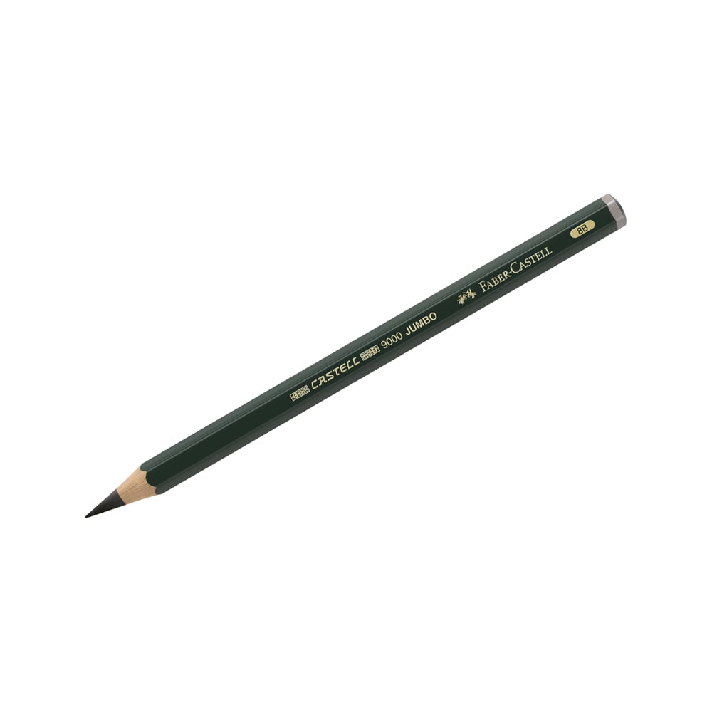 Чернографитный карандаш Faber-Castell Castell 9000 Jumbo 8B, утолщенный ...