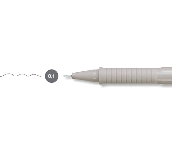 Капиллярная ручка Faber-Castell Ecco Pigment черная, 0.1 мм 166199