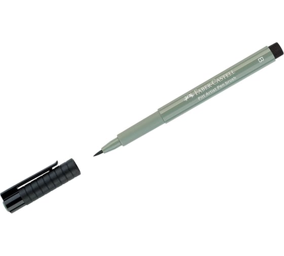 Капиллярная ручка Faber-Castell Pitt Artist Pen Brush цвет 172 зеленая земля, кистевая 167572