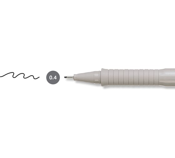 Капиллярная ручка Faber-Castell Ecco Pigment черная, 0.4 мм 166499