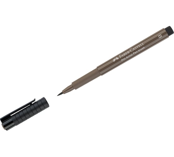 Капиллярная ручка Faber-Castell Pitt Artist Pen Brush цвет 177 ореховый, кистевая 167477 1
