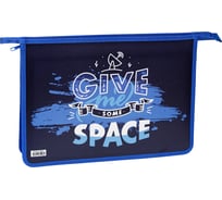 Папка для тетрадей ArtSpace My space 2 отделения, А4, пластик, на молнии ПТ-83-2_29511