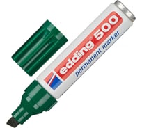 Перманентный маркер Edding 500/5 зеленый, 2-7 мм, скошенный наконечник 1183221