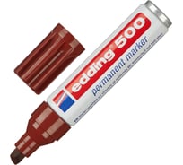 Перманентный маркер Edding 500/7 коричневый, 2-7 мм, скошенный наконечник 1182890